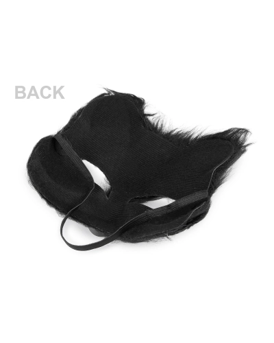 Karnevalová maska - škraboška chlpatá mačka - 1 ks | Mimib