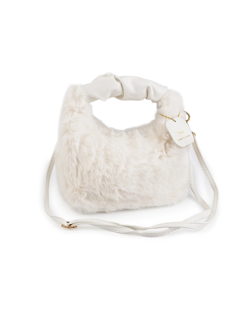 Kožušinová kabelka 24x21 cm - 1 ks | Mimib