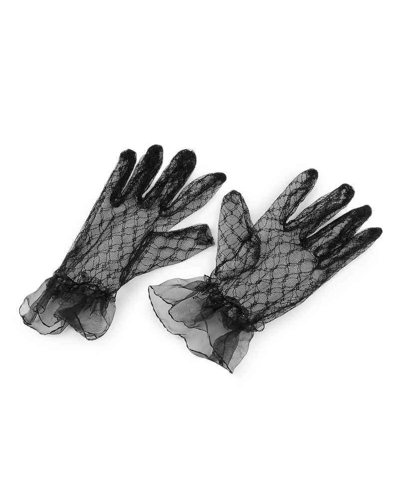 Spoločenské rukavice čipkové - 1 pár | Mimib