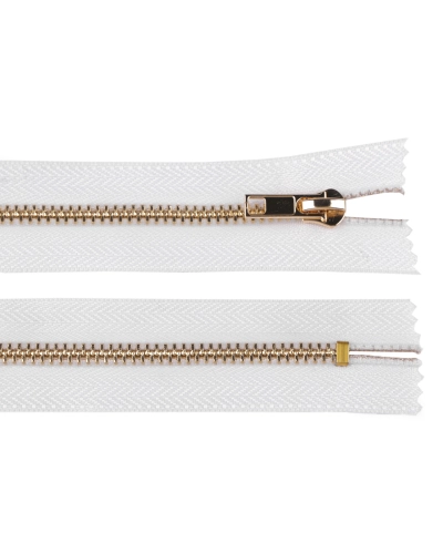 Kovový zips No 5 dĺžka 16 cm (jeansový) - 1 ks | Mimib