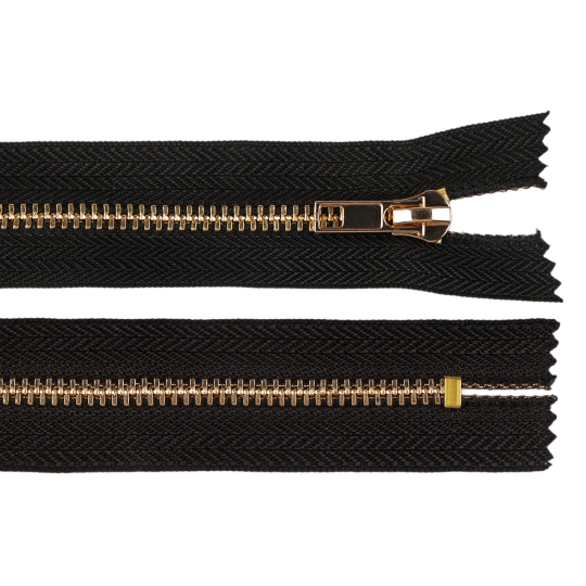 Kovový zips No 5 dĺžka 18 cm (jeansový) - 1 ks | Mimib