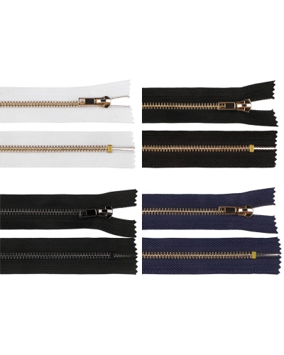 Kovový zips No 5 dĺžka 20 cm (jeansový) - 1 ks