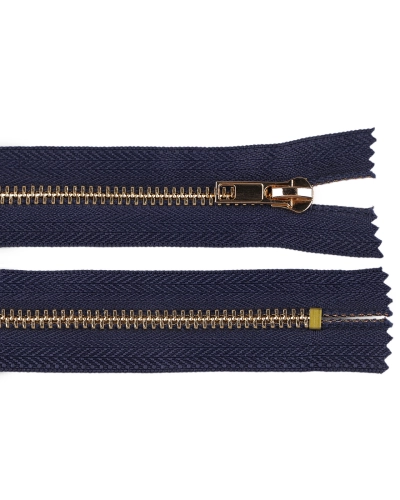 Kovový zips No 5 dĺžka 20 cm (jeansový) - 1 ks | Mimib