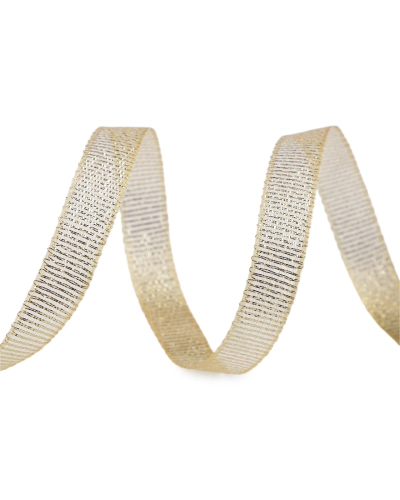 Brokátová stuha s lurexom šírka 10 mm - 10 m | Mimib