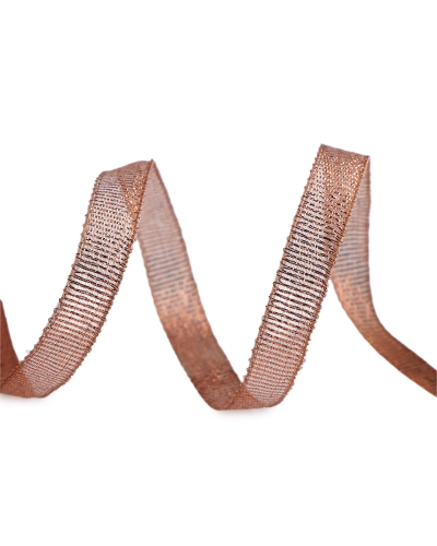 Brokátová stuha s lurexom šírka 10 mm - 10 m | Mimib