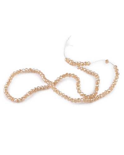 Sklenené korálky brúsené ohňovky 3 mm na drôtiku - 1 sáčok | Mimib