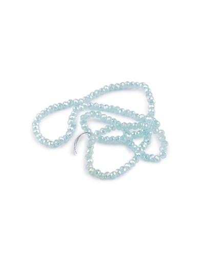 Sklenené korálky brúsené ohňovky 3 mm na drôtiku - 1 sáčok | Mimib