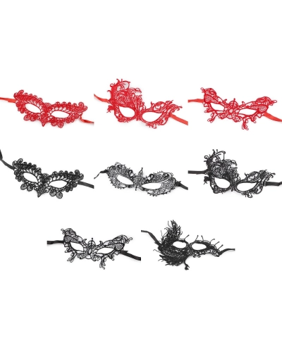 Karnevalová maska - škraboška čipková - 1 ks | Mimib