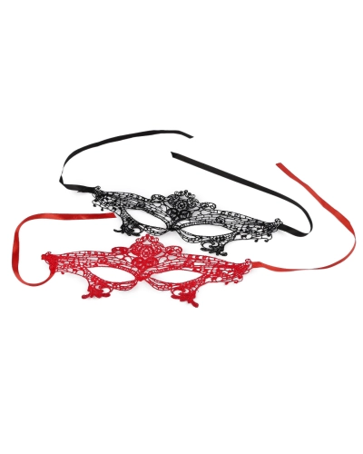 Karnevalová maska - škraboška čipková - 1 ks | Mimib