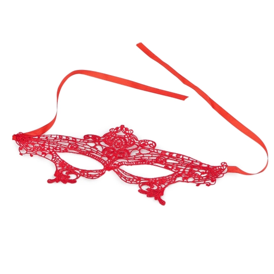 Karnevalová maska - škraboška čipková - 1 ks | Mimib