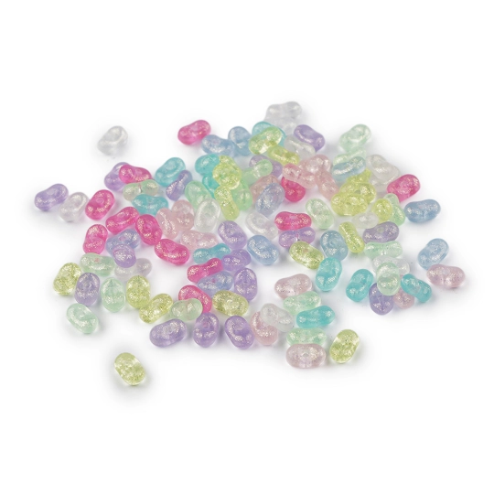 Plastové korálky peanut mix 4x6 mm - 10 g | Mimib