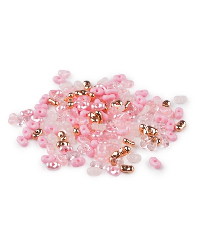 Plastové korálky peanut mix 4x6 mm - 10 g | Mimib