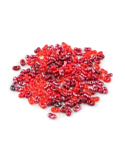 Plastové korálky peanut mix 4x6 mm - 10 g | Mimib