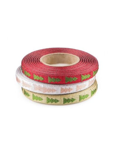 Vianočná stuha metalická šírka 10 mm - 20 m | Mimib