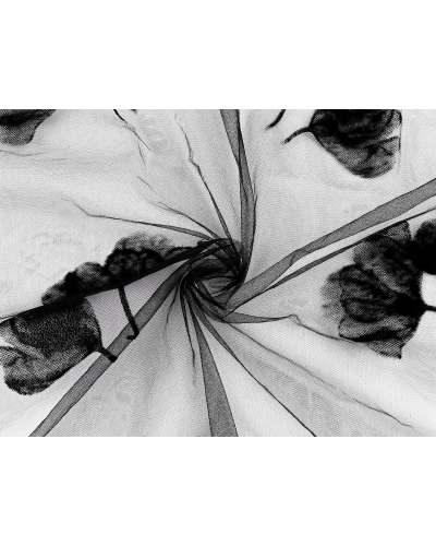 Tyl s listami ginkgo - 1 m | Mimib