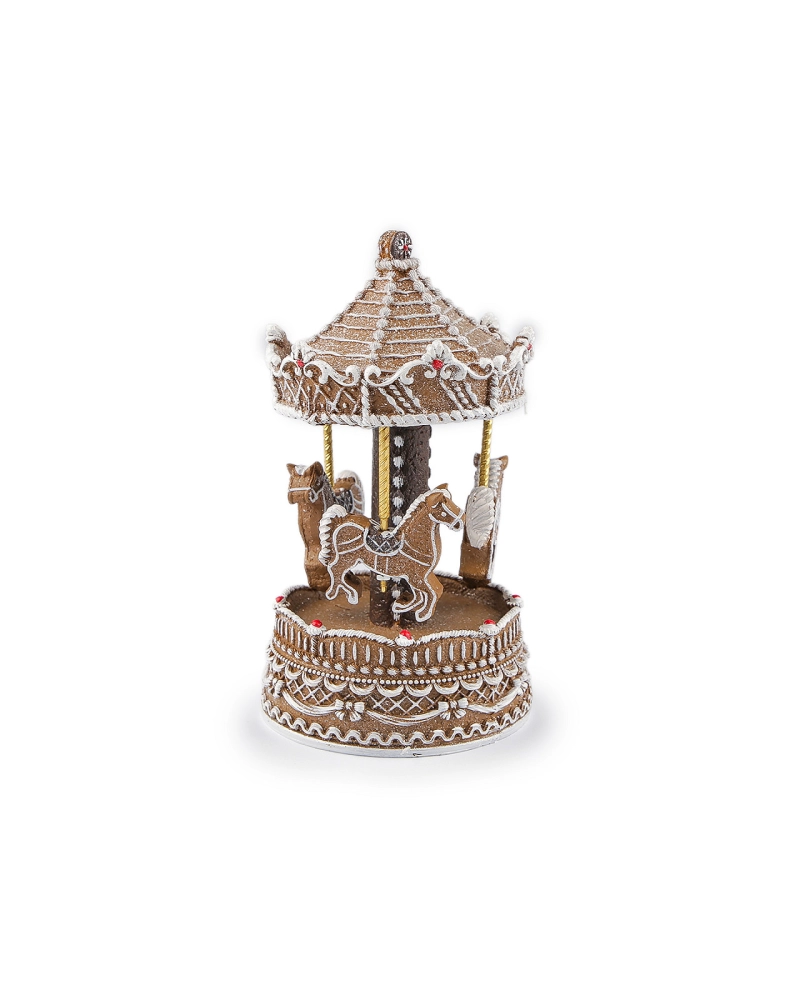 Vianočný kolotoč imitácia perníka - hrajúci - 1 ks | Mimib