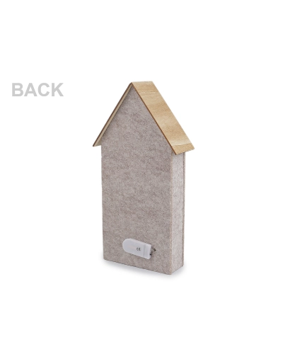 Vianočný filcový domček svietiaci - 1 ks | Mimib