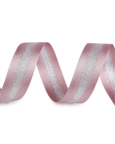 Atlasová stuha s lurexom obojlíca šírka 25 mm - 20 m | Mimib