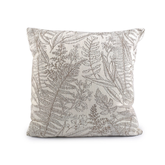 Ženilková obliečka na vankúš papradie 43x43 cm - 2 ks | Mimib