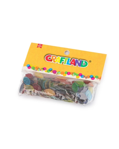 Mozaikové kamienky sklenené lístky farebný mix - 1 sáčok | Mimib