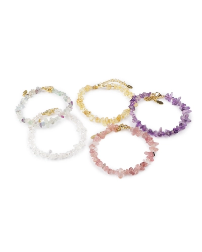 Náramok zo zlomkov minerálov - 1 ks | Mimib