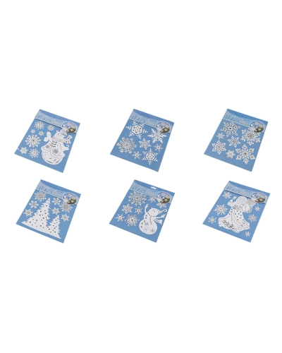 Vianočné samolepky plastické 3D - 1 kar. | Mimib