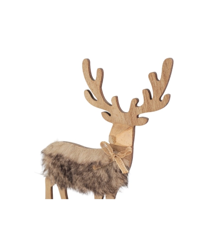 Drevený jeleň výška 21,5 cm - 1 ks | Mimib