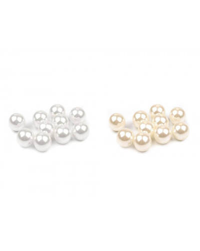 Plastové voskové korálky / perly Glance Ø12 mm | Mimib