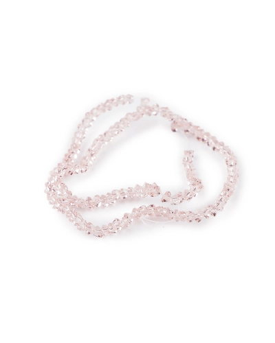 Sklenené brúsené koráliky triangel 3 mm na drôtiku - 1 sáčok | Mimib