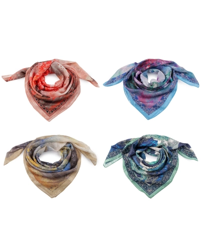 Šatka imitácia hodvábu 70x70 cm - 1 ks | Mimib