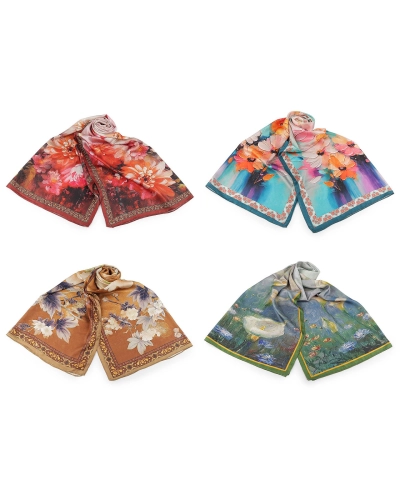 Saténová šatka / šál 70x175 cm - 1 ks | Mimib