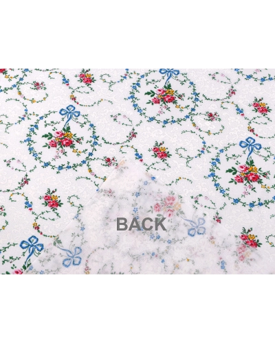 Bavlnená látka / plátno kvetinové venčeky - 1 m | Mimib