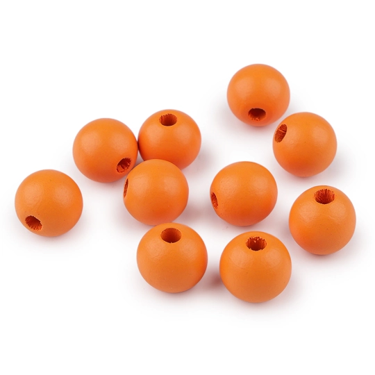 Drevené koráliky Ø16 mm - 10 ks | Mimib