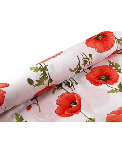 Bavlnená látka / plátno vlčí mak - 1 m | Mimib