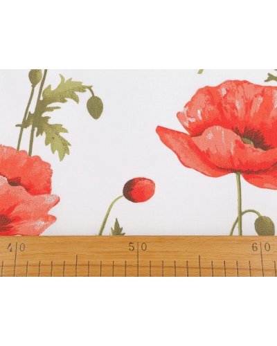 Bavlnená látka / plátno vlčí mak - 1 m | Mimib