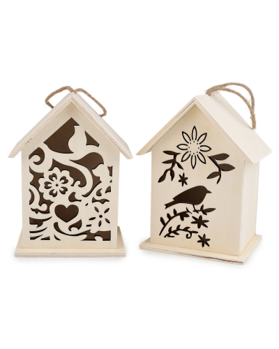 Závesný drevený domček / búdka na domaľovanie - 1 ks | Mimib