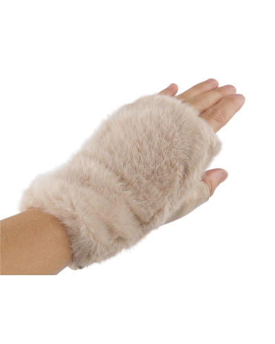 Dámske rukavice bezprsté s kožušinou - 1 pár | Mimib