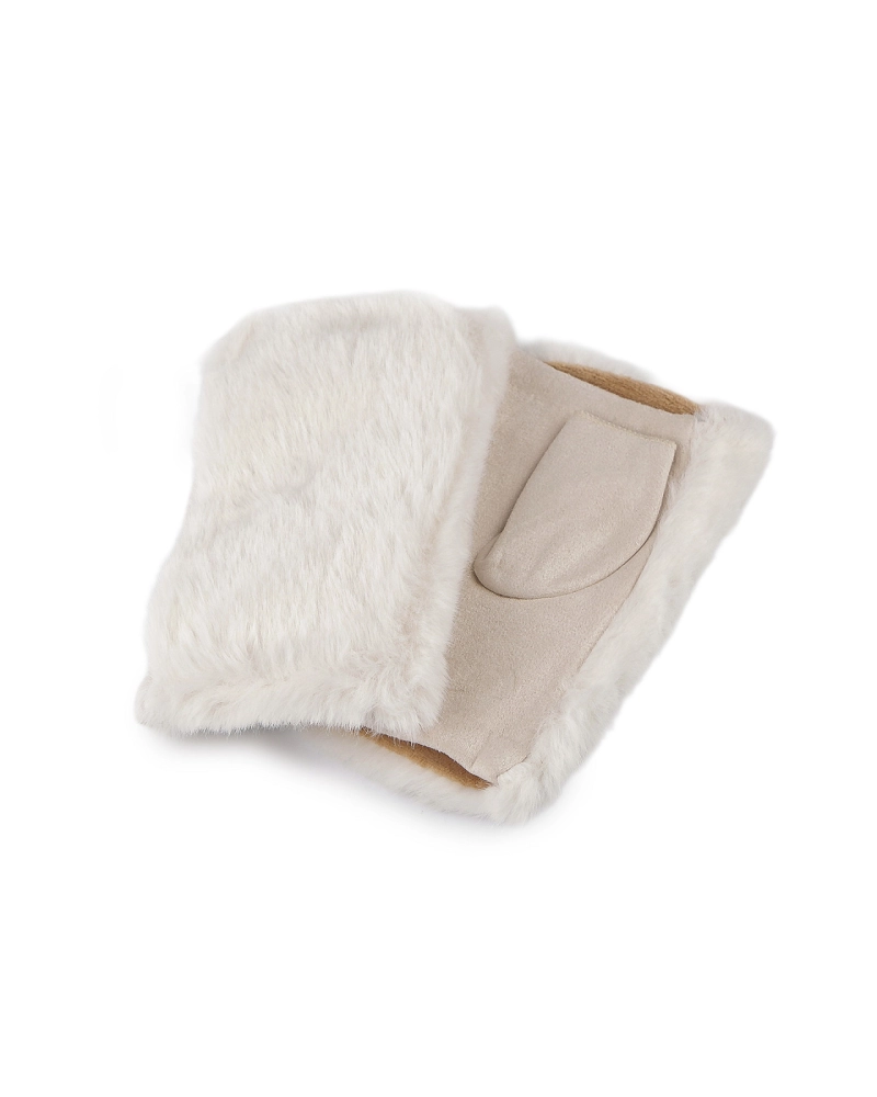 Dámske rukavice bezprsté s kožušinou - 1 pár | Mimib