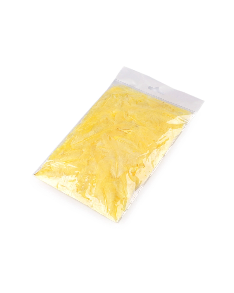 Slepačie perie dĺžka 5-10 cm - 1 sáčok | Mimib