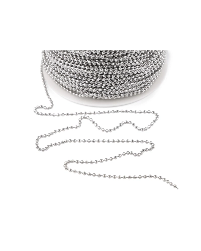 Guličková retiazka z nerezovej ocele na výrobu bižutérie metráž Ø2 mm - 1 m | Mimib