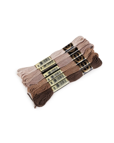 Priadza vyšívacia typ mouline AIRO sada odtieňov 6 ks/8 m - 6 ks | Mimib