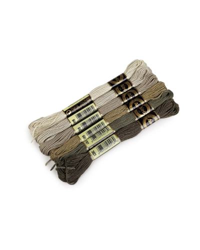 Priadza vyšívacia typ mouline AIRO sada odtieňov 6 ks/8 m - 6 ks | Mimib