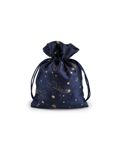 Vianočné darčekové vrecúško hviezdy 13x18 cm - 10 ks | Mimib