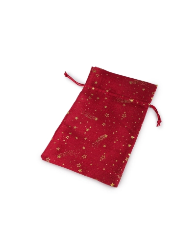 Vianočné darčekové vrecúško hviezdy 15x24 cm - 1 ks | Mimib