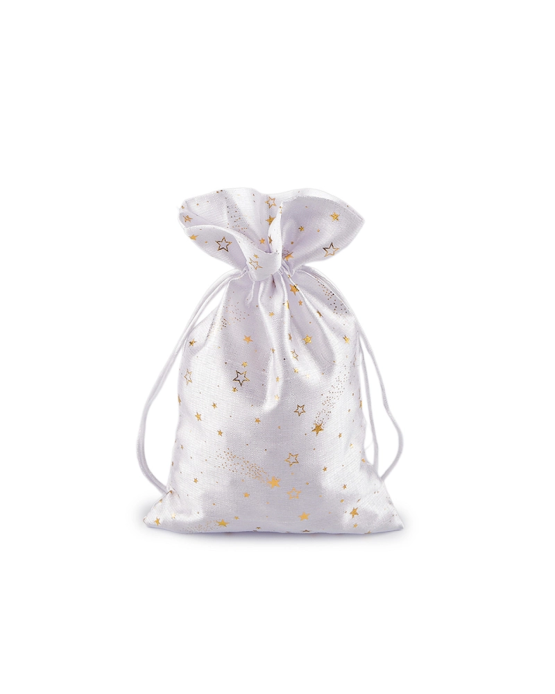 Vianočné darčekové vrecúško hviezdy 15x24 cm - 1 ks | Mimib