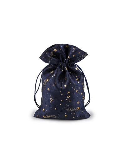 Vianočné darčekové vrecúško hviezdy 15x24 cm - 1 ks | Mimib