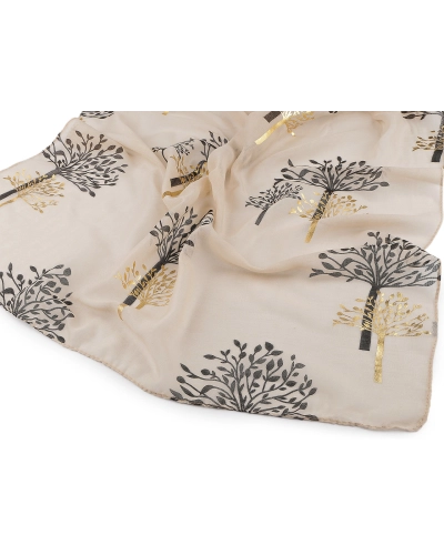 Šatka / šál so zlatou potlačou 70x175 cm - 1 ks | Mimib