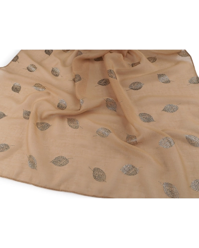 Šatka / šál so zlatou potlačou 70x180 cm - 1 ks | Mimib