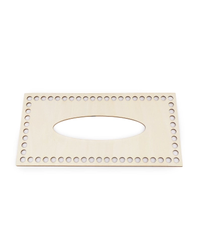 Veko na pletenie / háčkovanie krabičky na vreckovky 12x24cm - 1 sada | Mimib