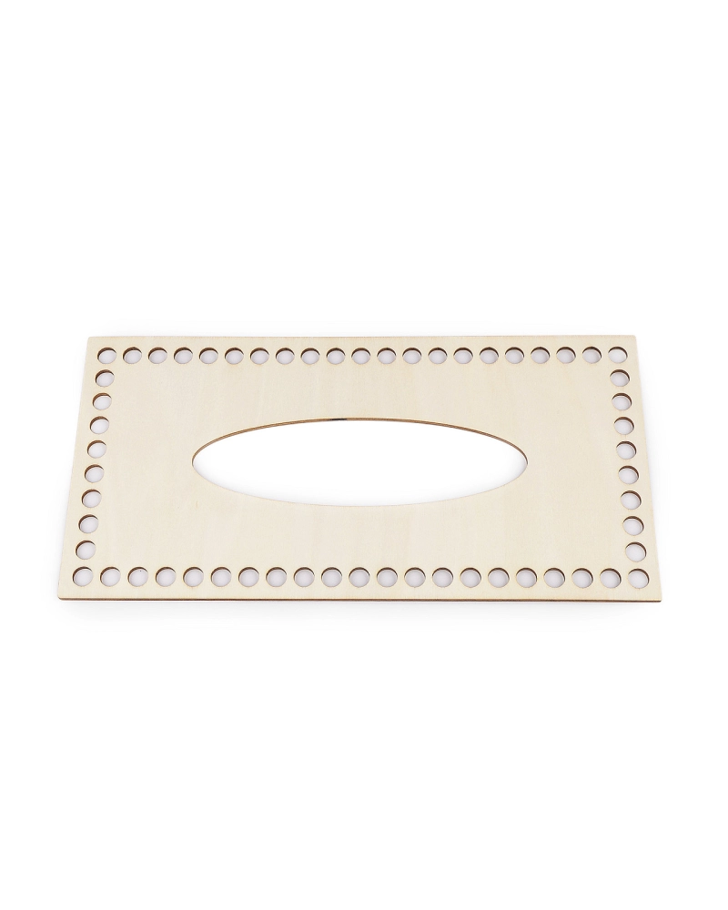 Veko na pletenie / háčkovanie krabičky na vreckovky 12x24cm - 1 sada | Mimib